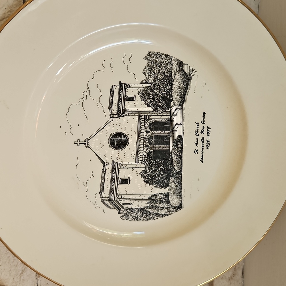 St. Ann Catholic Church Commemerative 10" Round Plate